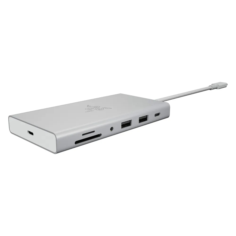 Dockingstation Razer USB-C Dock Mercury Aluminium 85W 4K LAN SD USB HDMI
