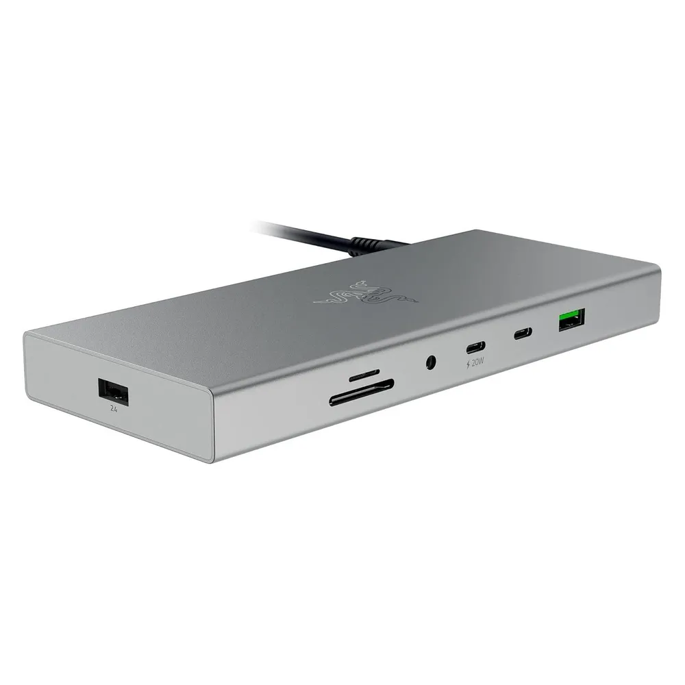 Hub Razer 14 Ports 10 Gbit s Modell RC21-02280200-R3EK Extras HDMI 2.1 100W PD Aluminium