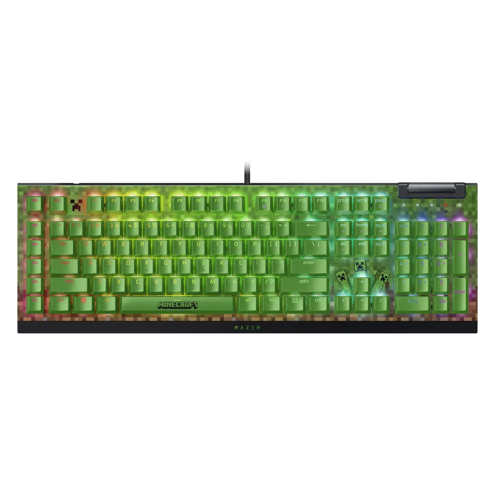 Razer Blackwidow V4 X Minecraft Edition