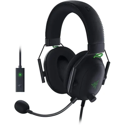 Razer Blackshark V2 Kopfhörer Kabelgebunden Kopfband Gaming Schwarz, Grün