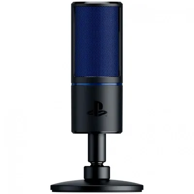 Razer Seiren X - PS4 Schwarz, Blau Mikrofon für Spielkonsole