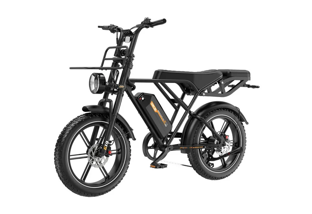 RCB E-Bike Pedelec G19, NFC&APP, 22,5Ah, 120–130KM Reichweite, 20×4,0Zoll Elektrofahrrad, 7 Gang, 250W Heckmotor, 1080 Wh, Blinker, Drehmomentsensor, Steigfähigkeit bis 21,26 % (ca. 12)
