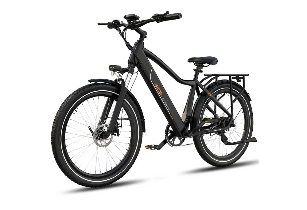 RCB E-Bike Pedelec G5 für Stadt und Gelände,27,5Zoll Herren Elektrofahrrad,13Ah,60-100 km, 7 Gang, Kettenschaltung, Heckmotor, 468 Wh, APP&NFC,ebike Herren,Gepäckträger hinten,max. Geschwindigkeit: 25 km/h