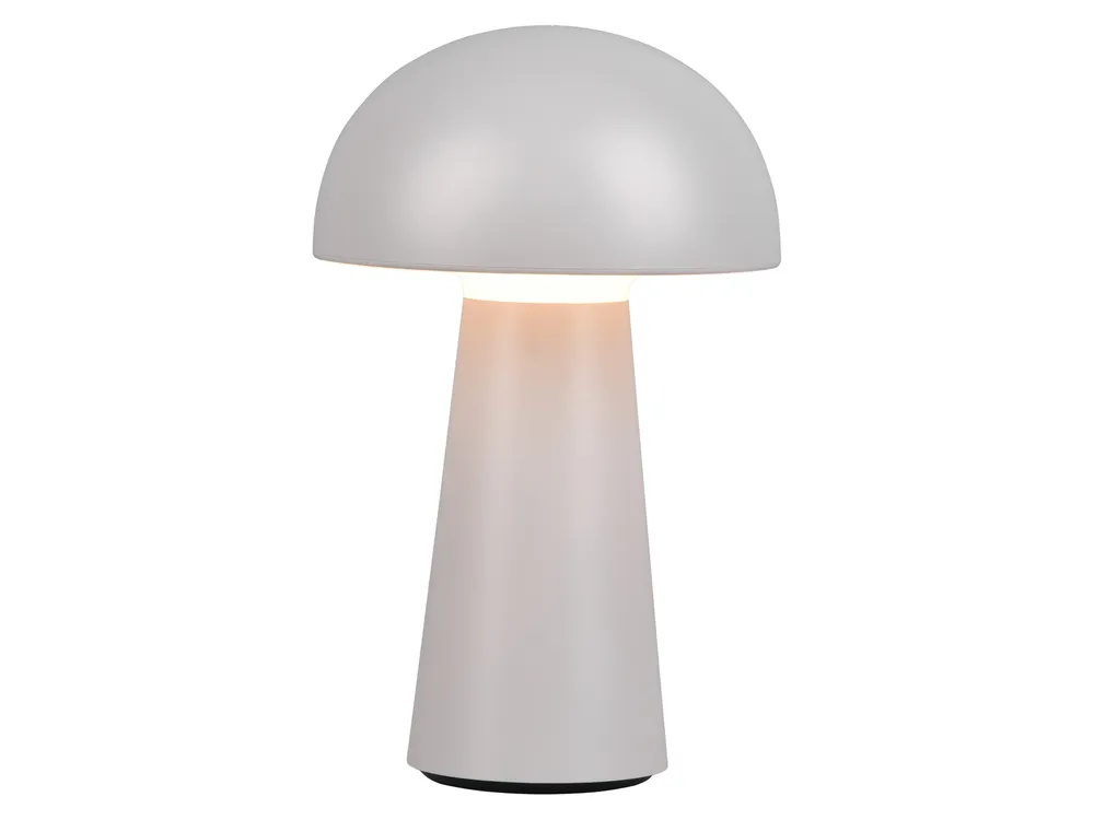 REALITY LED-Akku-Tischleuchte Lennon R52176177 grau, IP 44, 2 W, 180 lm, 3000 K