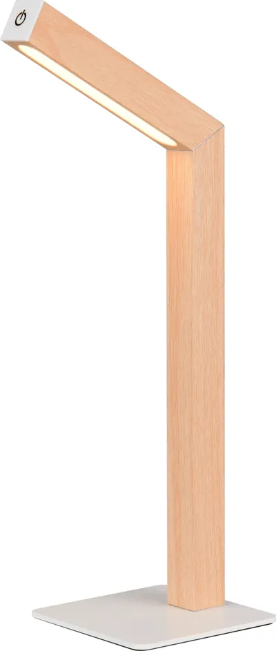 REALITY LED-Akku-Tischleuchte SKIP, R55951135, 2W, 185lm, 3000K, holzoptik