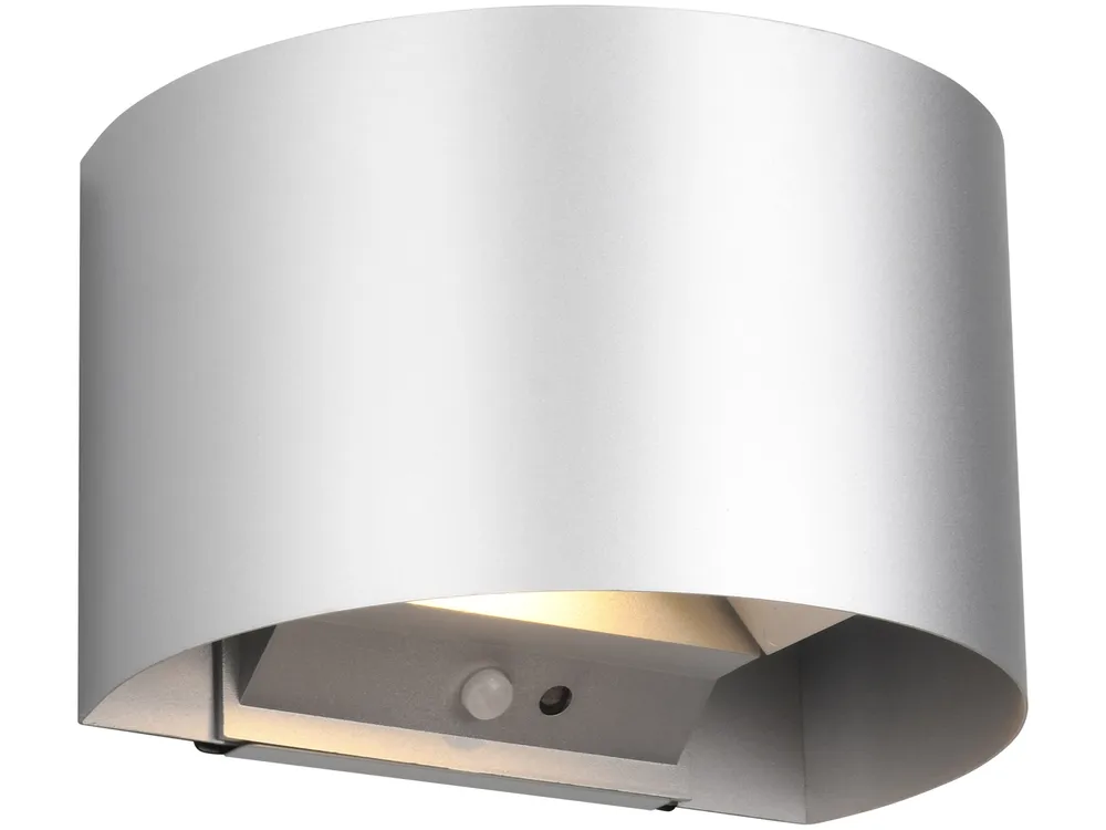 REALITY LED-Akku-Wandleuchte Talent R27769187 titanfarbig, IP 44, 2 x 0,5 W, 100 lm, 3000 K