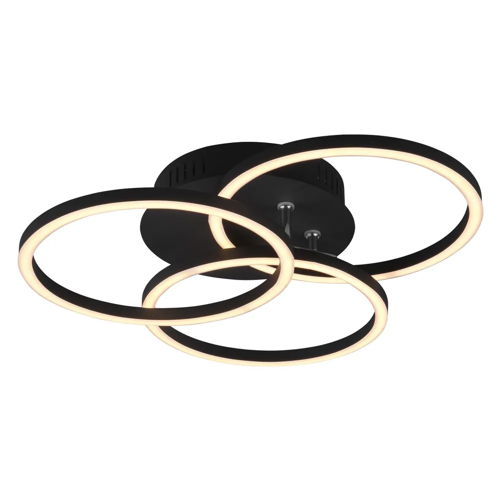 REALITY LED-Deckenleuchte Circle R62823132 schwarz