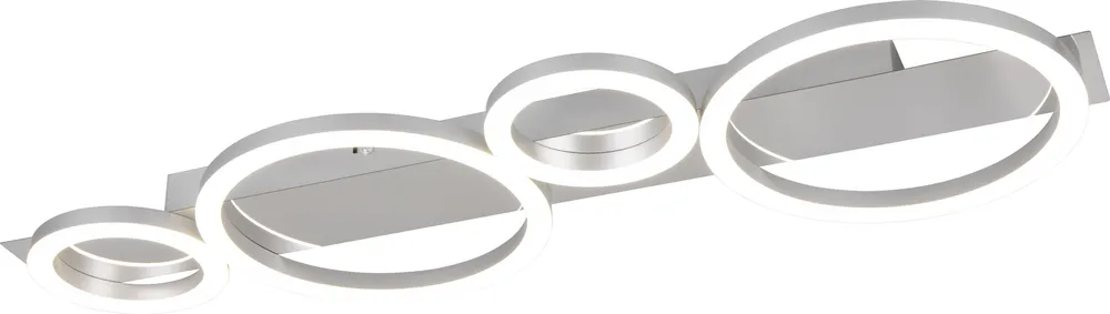 REALITY LED-Deckenleuchte LUMOS, R64821106, 26,5W, 3300lm, 4000K, chrom