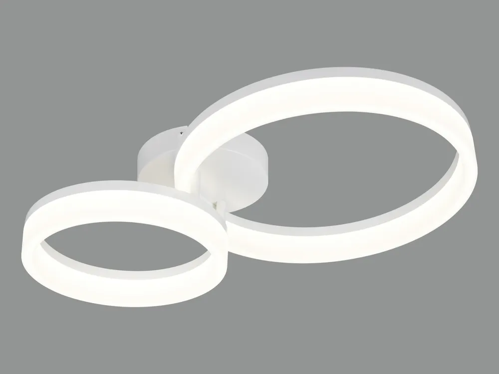 REALITY LED-Deckenleuchte Scope R63601231, 22W, 4000K, 3000lm, neutralweiß, IP20, weiß