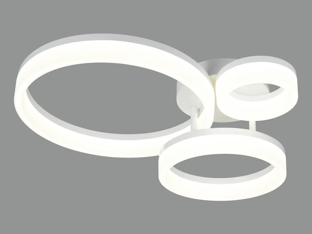 REALITY LED-Deckenleuchte Scope R63601331, 32W, 4000K, 4200lm, neutralweiß, IP20, weiß