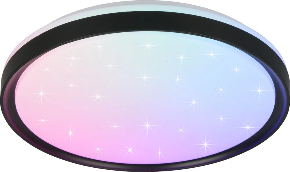 REALITY LED-Deckenleuchte SOLIT, R63581132, 14W, 1800lm, schwarz