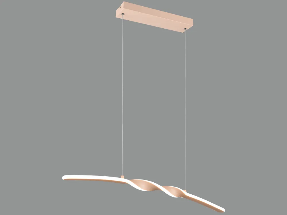 REALITY LED-Pendelleuchte Ginko R35791166, 18W, 1980lm, 3000K, warmweiß, IP20, sand