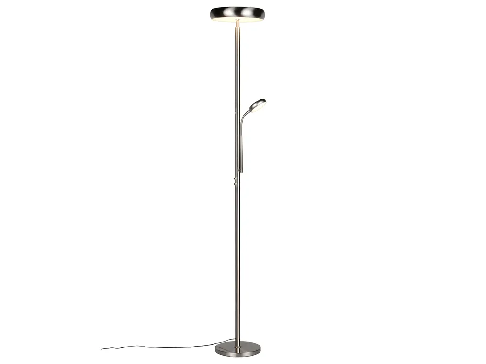 REALITY LED-Stehleuchte Palermo R45741107, 23W, 3000... 6500K, 2500lm, CCT, IP20, Nickel