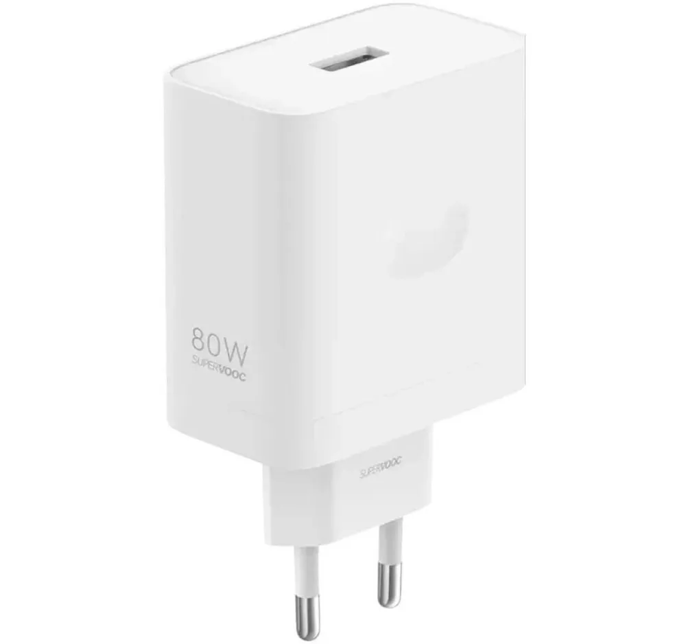 Realme Realme 80W SuperVOOC Ladegerät Netzteil Adapter - Schnellladung Smartphone-Ladegerät (1-tlg., Für alle USB-C Geräte geeignet, für den Heim- und Reisegebrauch, Kompakt & Sicher, Weiß)
