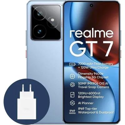 Realme GT 7 5G 12GB Blau 512GB 6,78" AMOLED-Display