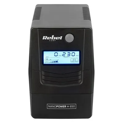 Rebel Nanopower Plus 650 UPS Offline Sinusoida 650VA 360W LCD USB