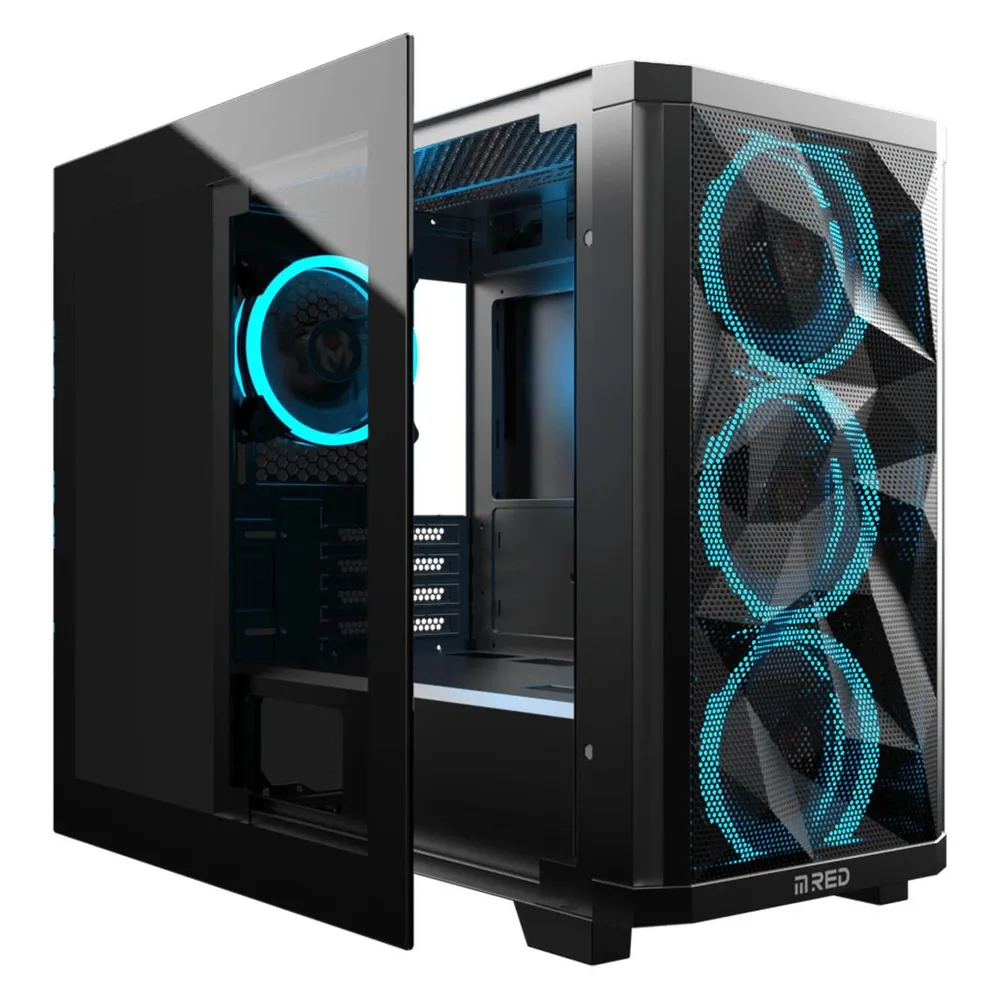 Gehäuse PC Gaming M.RED Stardust Mini Black Mini Tower
