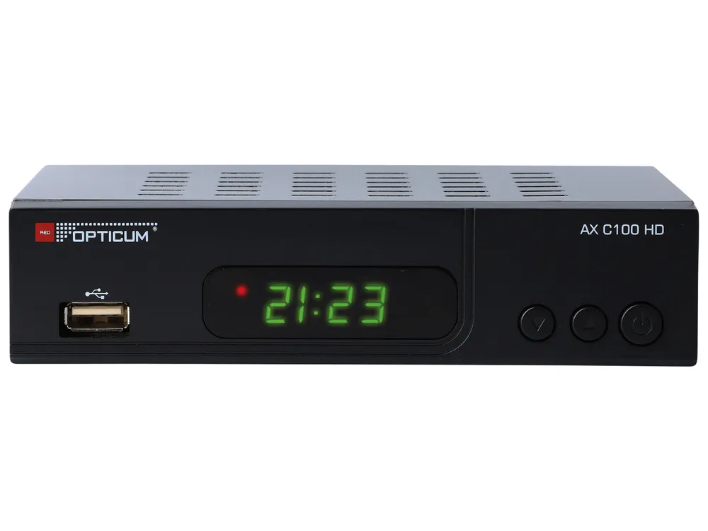RED OPTICUM DVB-C HDTV-Receiver AX C100 HD, schwarz