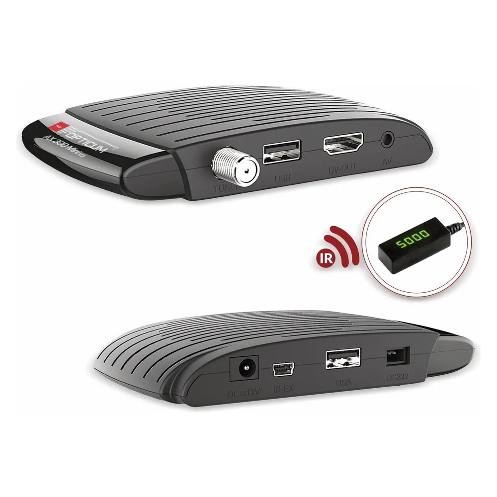 RED OPTICUM DVB-S2 HDTV Receiver AX 300 mini V3 mit PVR