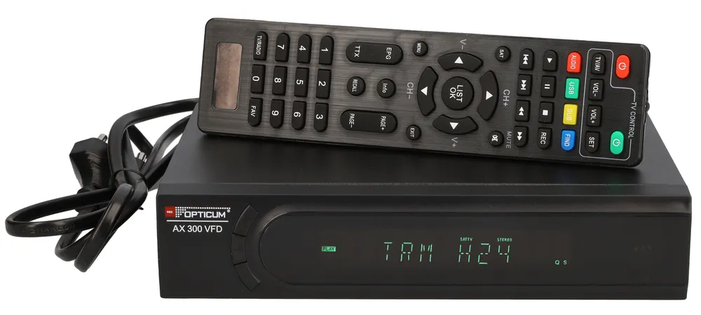 RED OPTICUM DVB-S2 HDTV-Receiver AX 300 VFD