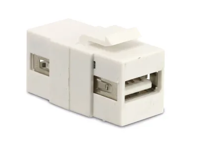 RED4POWER Einbau-Modul KM-UU-W, USB-A, weiß