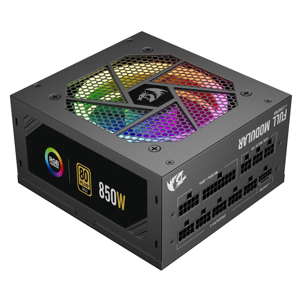 Fuente de Alimentación Redragon GC-PS007-1-V2 850W 80 Plus Gold RGB