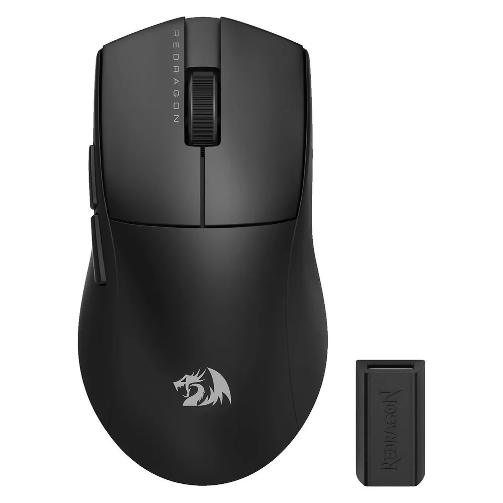 Maus Redragon M916-PRO-4K K1NG Wireless Bluetooth USB Type-C 26000DPI Schwarz Ultra Leicht