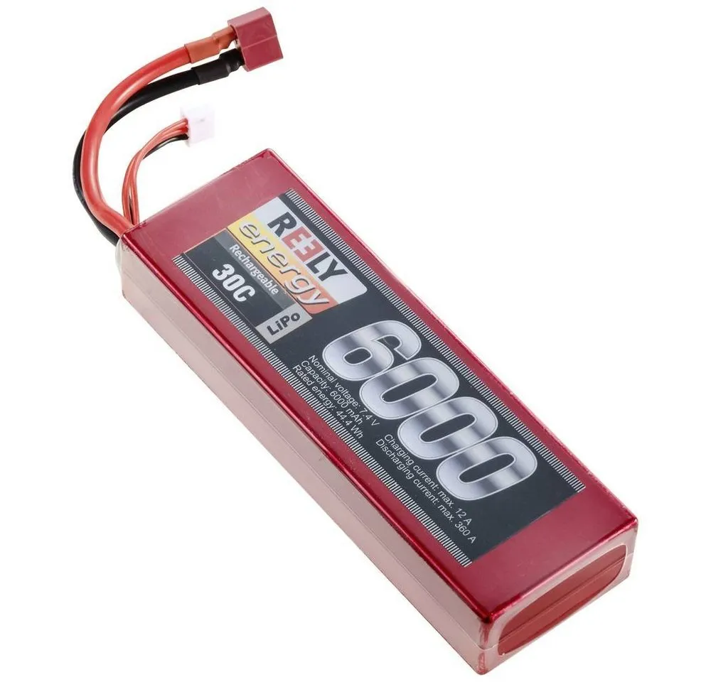 Reely Modellbau-Akkupack (LiPo) 7.4 V 6000 mAh Zellen-Zahl: 2 30 C Akku
