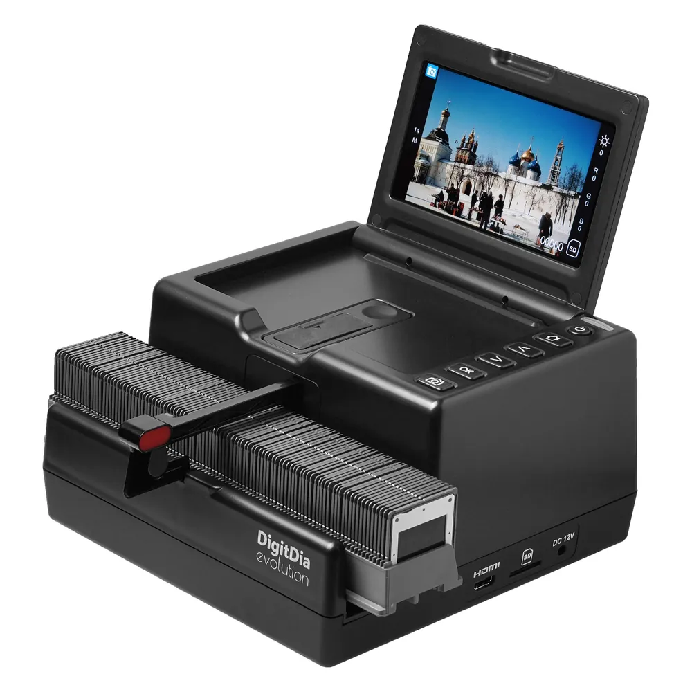 Scanner Reflecta DigitDia evolution 15,3 MP Display 7" CMOS LED SD/SDHC