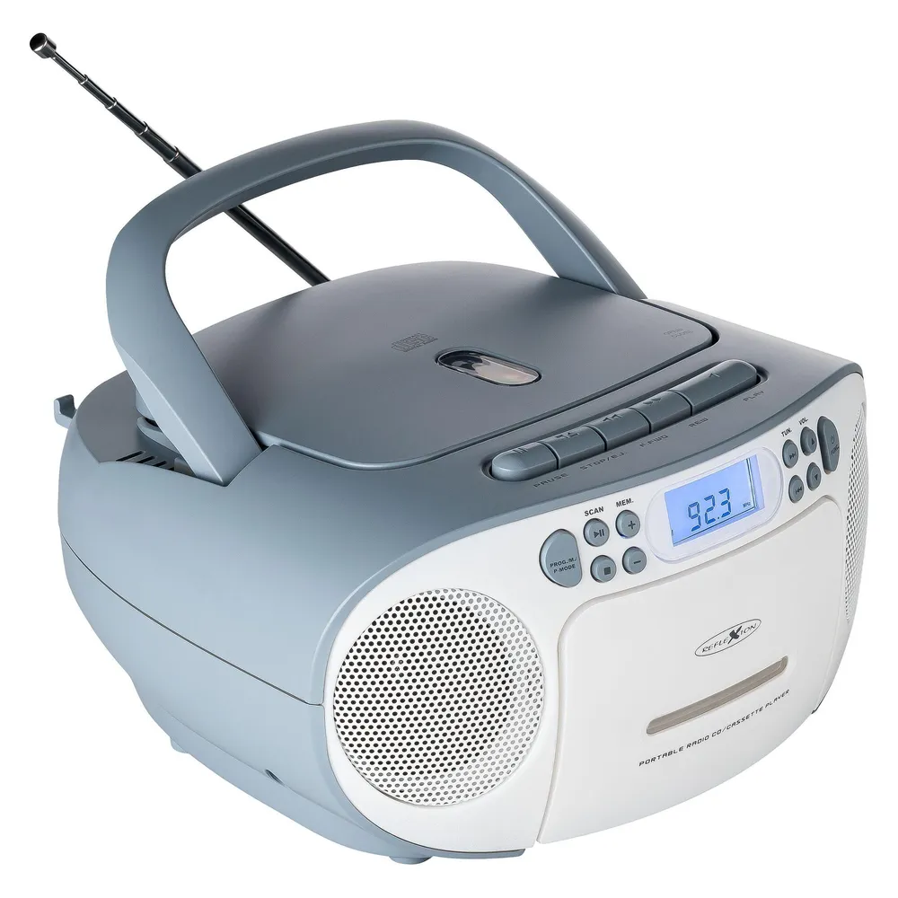 Tragbarer Radio Reflexion RCR2260 FM PLL 20W LCD Blau