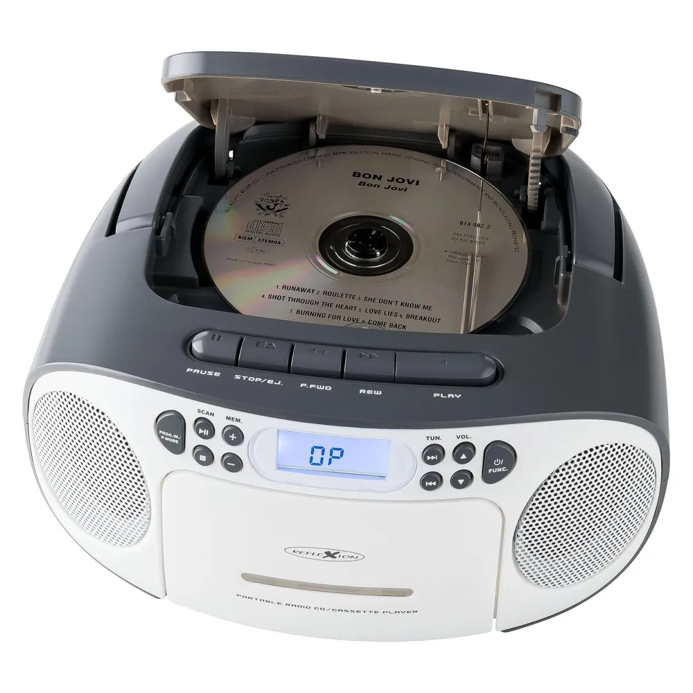 Tragbares Radio Reflexion RCR2260 FM PLL 20W LCD Blau