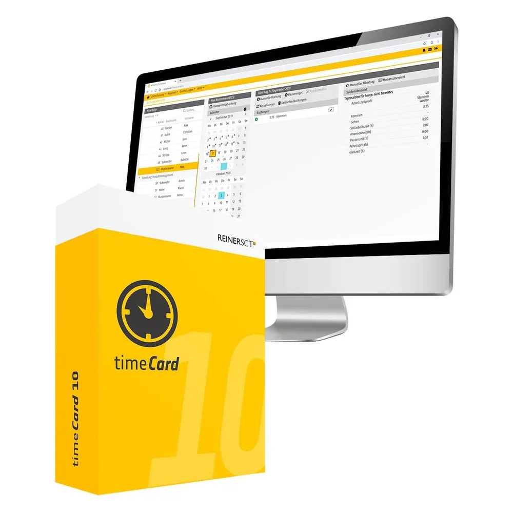 Lizenz Reiner SCT timeCard 100 Benutzer ESD 1 Jahr