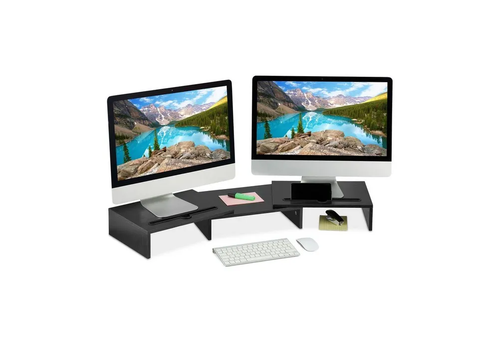 relaxdays Monitorständer für 2 Monitore
