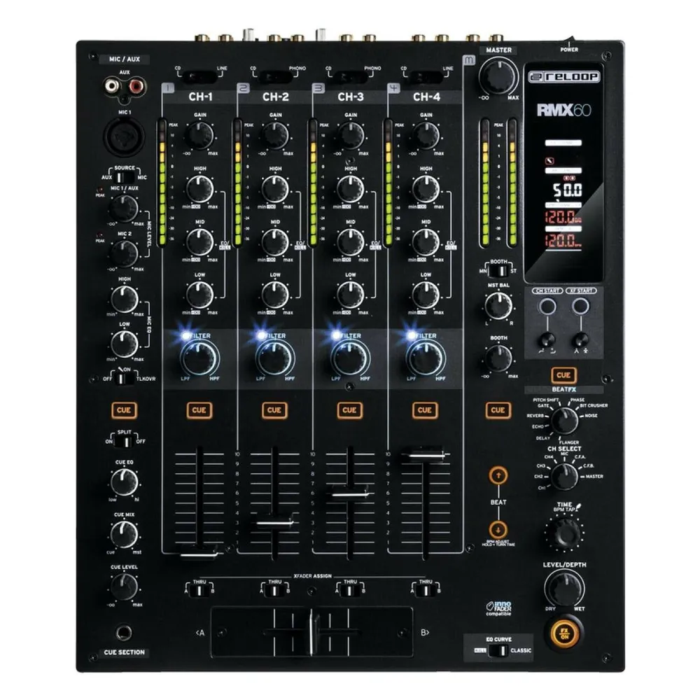 Reloop RMX-60 Digitales Mischpult 4 Kanäle