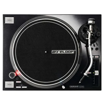 Reloop RP-7000 MK2 DJ-Plattenspieler mit Direktantrieb, schwarz