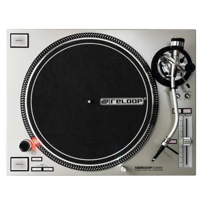 Reloop RP-7000 MK2 DJ-Plattenspieler mit Direktantrieb, silber