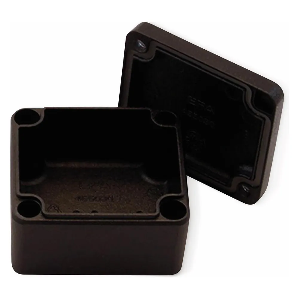 Alu-Gehäuse Efabox, 80x75x57 mm, schwarz, IP68