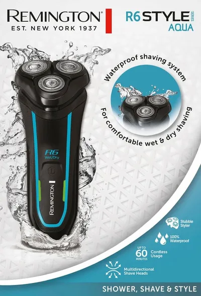 Remington Elektrorasierer R6000 Style Wasserdichtes Rasiersystem
