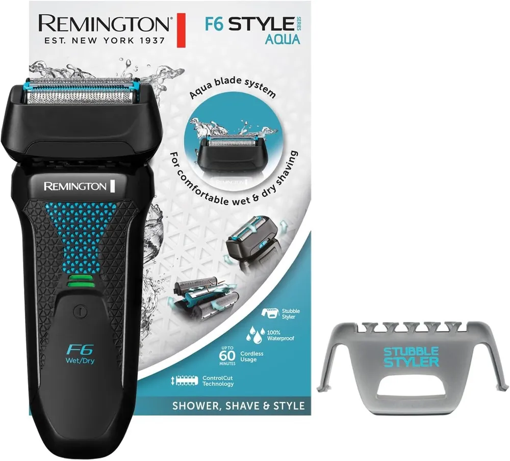 Remington Elektrorasierer Rasierer F6000 F6 Aqua Nass Trocken