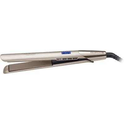 Keramik-Glätteisen Remington S8605 230°C 5 Temperaturstufen Abschaltautomatik Display Gold