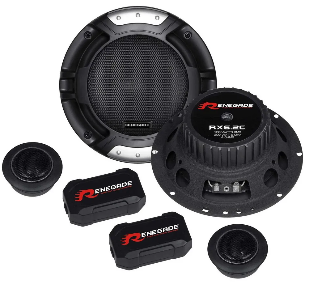 Renegade RX 6.2c 16,5cm Kompo-System Auto-Lautsprecher (100 W)