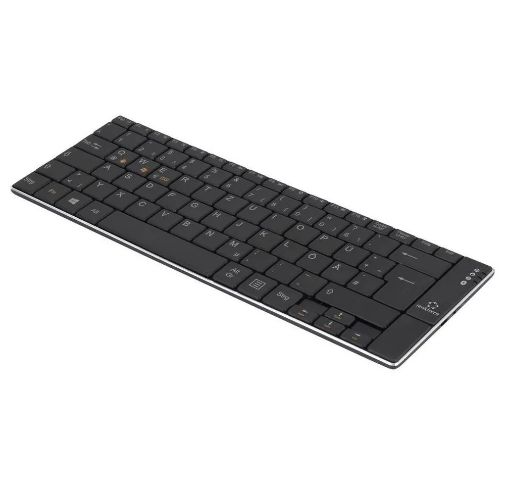Renkforce Bluetooth®-Tastatur "Slim" RF-4749657 Tastatur (Wiederaufladbar)