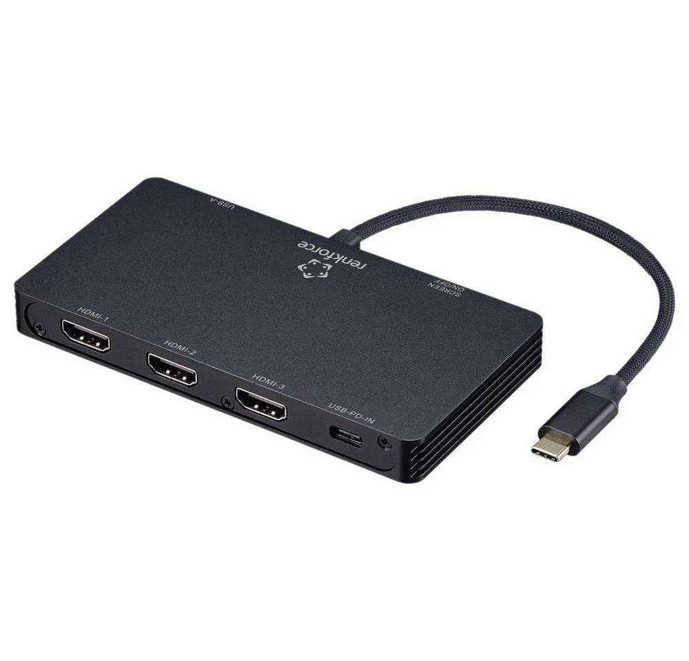 Renkforce Laptop-Dockingstation Renkforce USB-C® Dockingstation RF-USBHA-550 Passend für Marke Dockin