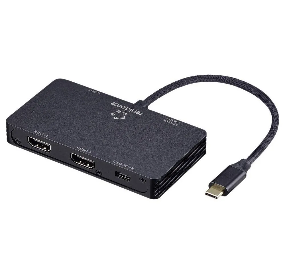 Renkforce Laptop-Dockingstation USB-C® Dockingstation RF-USBHA-480 Passend für Marke Dockingstations: