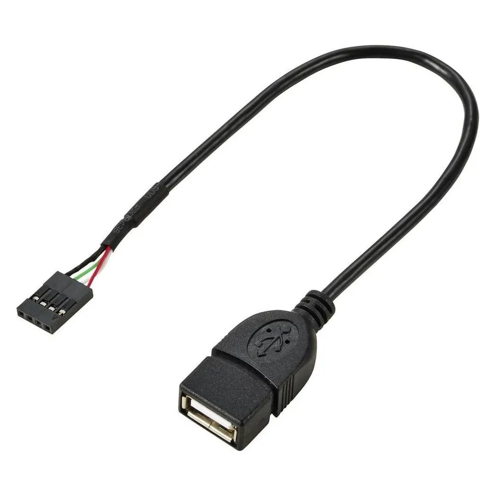 Renkforce USB-Kabel USB 2.0 Pfostenstecker 4pol., USB-A Buchse 0.20 m Schwarz R