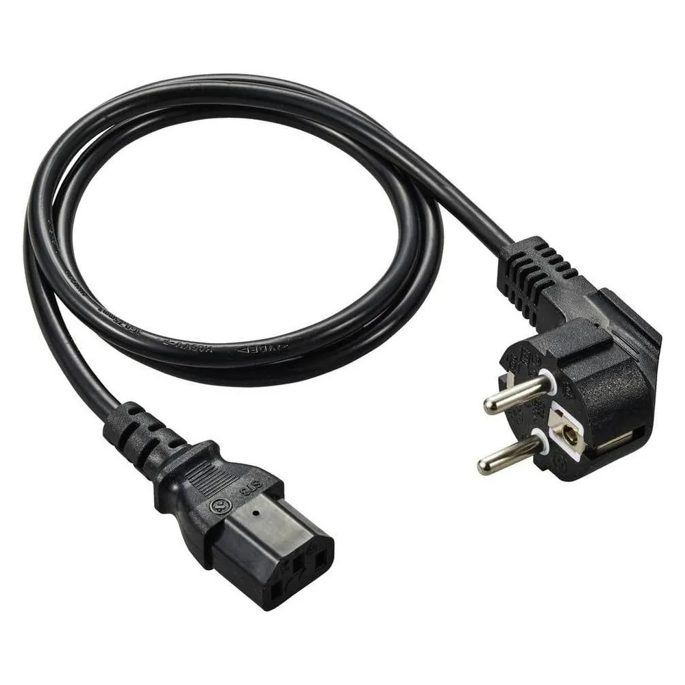 Renkforce Kaltgeräte Anschlusskabel (1x Schutzkontakt-Winkelstecker - 1x Kaltger