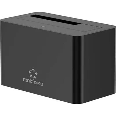 Dockingstation Renkforce RF-6874414 USB-A 3.0 5 Gbit/s 36W Schwarz