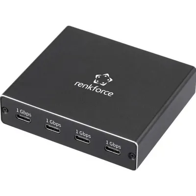 Splitter USB-A zu USB-C Renkforce 4 Ports Gigabit Ethernet