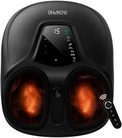RENPHO Fußmassagegerät Shiatsu Foot Massager Compact FM-058, Shiatsu-Kompressionsmassage - Entspannung für den gesamten Fußbereich