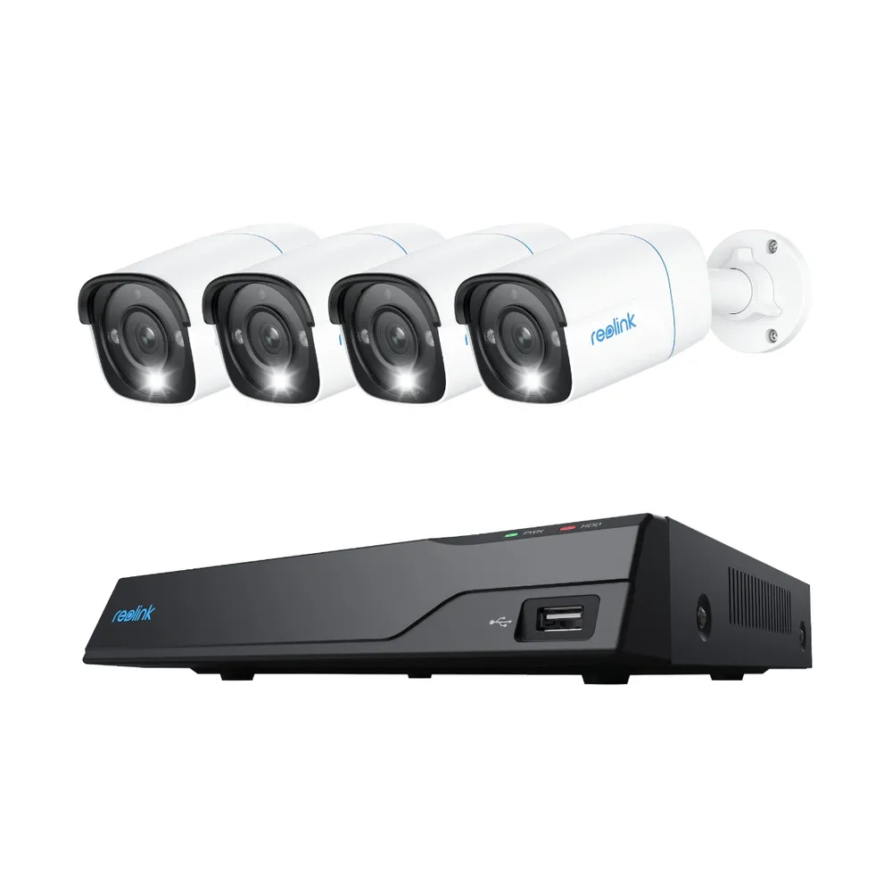 Reolink NVS8-8MB4 - 4K PoE 4-Kameras + NVR - Weiß